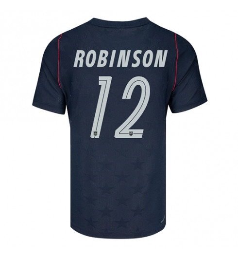 Verenigde Staten Miles Robinson #12 Uit tenue WK 2026 Voetbalshirt Korte Mouw Verenigde Staten Miles Robinson #12 Uit tenue WK 2026 Voetbalshirt Korte Mouw
