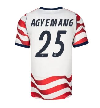 Verenigde Staten Patrick Agyemang #25 Thuis tenue WK 2026 Voetbalshirt Korte Mouw Verenigde Staten Patrick Agyemang #25 Thuis tenue WK 2026 Voetbalshirt Korte Mouw