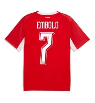 Zwitserland Breel Embolo #7 Thuis tenue WK 2026 Voetbalshirt Korte Mouw