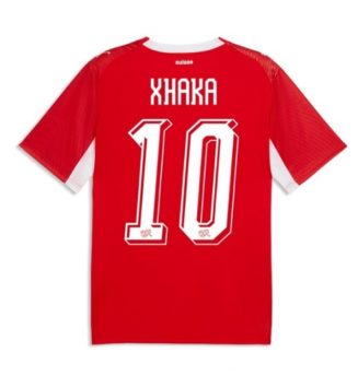 Zwitserland Granit Xhaka #10 Thuis tenue WK 2026 Voetbalshirt Korte Mouw