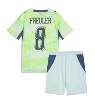 Zwitserland Remo Freuler #8 Uit tenue Kids WK 2026 Voetbalshirt Korte Mouw + Shorts