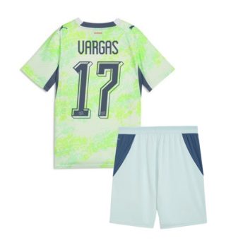 Zwitserland Ruben Vargas #17 Uit tenue Kids WK 2026 Voetbalshirt Korte Mouw + Shorts Zwitserland Ruben Vargas #17 Uit tenue Kids WK 2026 Voetbalshirt Korte Mouw + Shorts