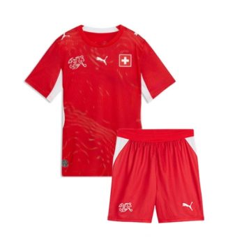 Zwitserland Thuis tenue Kids WK 2026 Voetbalshirt Korte Mouw + Shorts Zwitserland Thuis tenue Kids WK 2026 Voetbalshirt Korte Mouw + Shorts