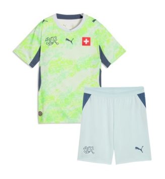 Zwitserland Uit tenue Kids WK 2026 Voetbalshirt Korte Mouw + Shorts Zwitserland Uit tenue Kids WK 2026 Voetbalshirt Korte Mouw + Shorts