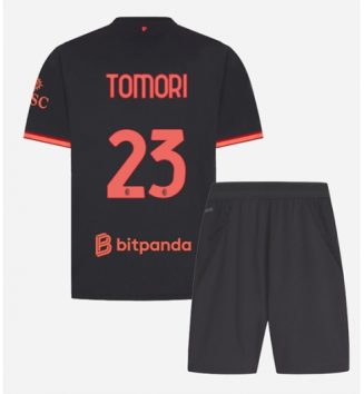 AC Milan Fikayo Tomori #23 Derde tenue Kids 2026-27 Voetbalshirt Korte Mouw + Shorts