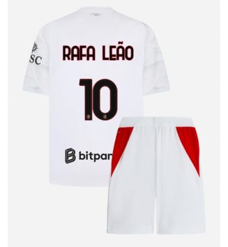 AC Milan Rafael Leao #10 Uit tenue Kids 2026-27 Voetbalshirt Korte Mouw + Shorts
