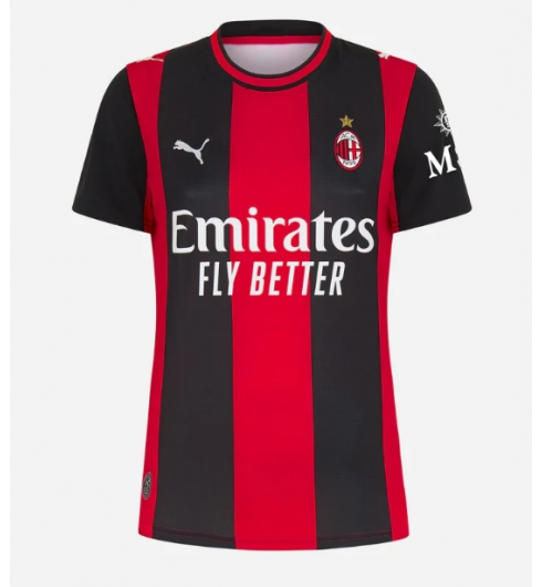 AC Milan Thuis tenue Dames 2026-27 Voetbalshirt Korte Mouw AC Milan Thuis tenue Dames 2026-27 Voetbalshirt Korte Mouw