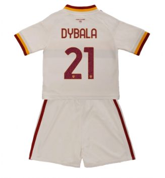 AS Roma Paulo Dybala #21 Uit tenue Kids 2026-27 Voetbalshirt Korte Mouw + Shorts
