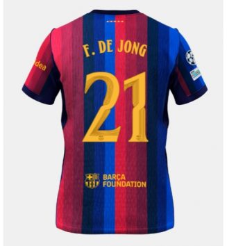 Barcelona Frenkie de Jong #21 Thuis tenue 2026-27 Voetbalshirt Korte Mouw Barcelona Frenkie de Jong #21 Thuis tenue 2026-27 Voetbalshirt Korte Mouw