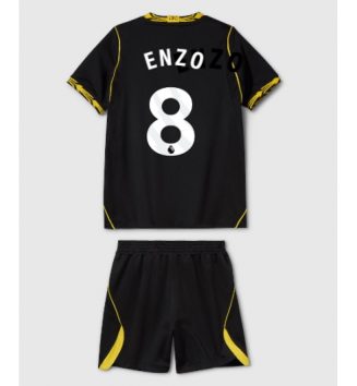 Chelsea Enzo Fernandez #8 Uit tenue Kids 2026-27 Voetbalshirt Korte Mouw + Shorts