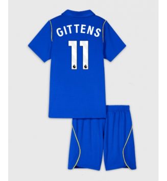 Chelsea Jamie Gittens #11 Thuis tenue Kids 2026-27 Voetbalshirt Korte Mouw + Shorts