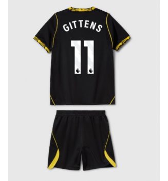 Chelsea Jamie Gittens #11 Uit tenue Kids 2026-27 Voetbalshirt Korte Mouw + Shorts