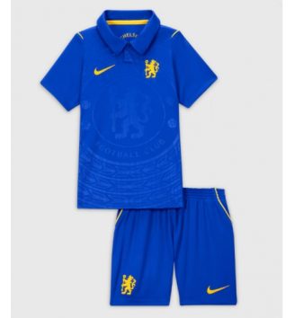 Chelsea Thuis tenue Kids 2026-27 Voetbalshirt Korte Mouw + Shorts
