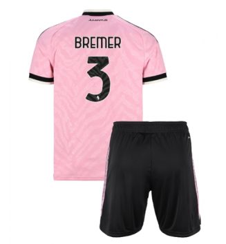 Juventus Gleison Bremer #3 Uit tenue Kids 2026-27 Voetbalshirt Korte Mouw + Shorts Juventus Gleison Bremer #3 Uit tenue Kids 2026-27 Voetbalshirt Korte Mouw + Shorts