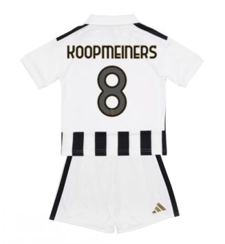 Juventus Teun Koopmeiners #8 Thuis tenue Kids 2026-27 Voetbalshirt Korte Mouw + Shorts