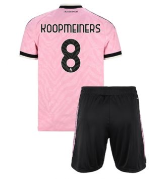 Juventus Teun Koopmeiners #8 Uit tenue Kids 2026-27 Voetbalshirt Korte Mouw + Shorts