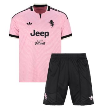 Juventus Uit tenue Kids 2026-27 Voetbalshirt Korte Mouw + Shorts Juventus Uit tenue Kids 2026-27 Voetbalshirt Korte Mouw + Shorts