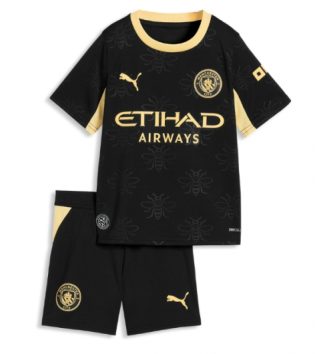 Manchester City Uit tenue Kids 2026-27 Voetbalshirt Korte Mouw + Shorts