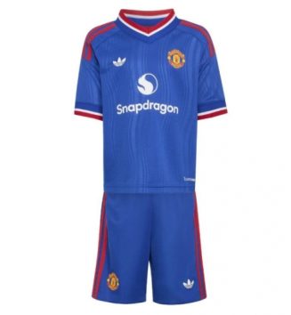 Manchester United Uit tenue Kids 2026-27 Voetbalshirt Korte Mouw + Shorts