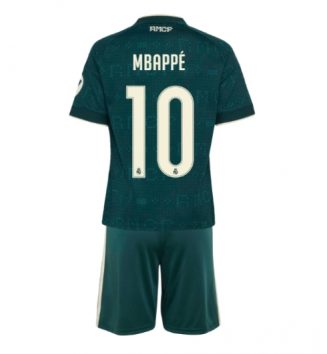 Real Madrid Kylian Mbappe #10 Uit tenue Kids 2026-27 Voetbalshirt Korte Mouw + Shorts