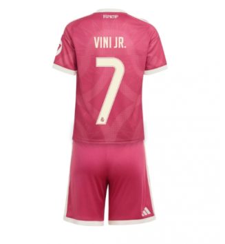 Real Madrid Vinicius Junior #7 Derde tenue Kids 2026-27 Voetbalshirt Korte Mouw + Shorts