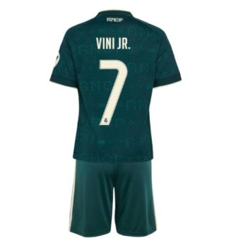 Real Madrid Vinicius Junior #7 Uit tenue Kids 2026-27 Voetbalshirt Korte Mouw + Shorts
