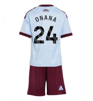 Aston Villa Amadou Onana #24 Derde tenue Kids 2026-27 Voetbalshirt Korte Mouw + Shorts