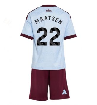 Aston Villa Ian Maatsen #22 Derde tenue Kids 2026-27 Voetbalshirt Korte Mouw + Shorts Aston Villa Ian Maatsen #22 Derde tenue Kids 2026-27 Voetbalshirt Korte Mouw + Shorts