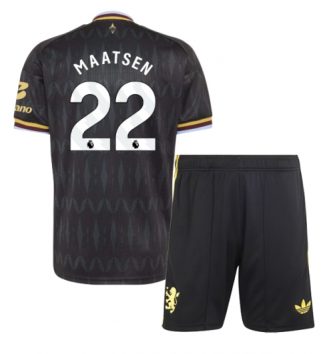 Aston Villa Ian Maatsen #22 Uit tenue Kids 2026-27 Voetbalshirt Korte Mouw + Shorts
