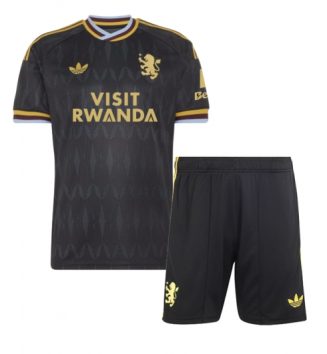 Aston Villa Uit tenue Kids 2026-27 Voetbalshirt Korte Mouw + Shorts