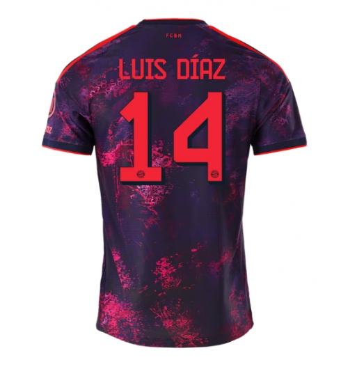 Bayern Munich Luis Diaz #14 Derde tenue 2026-27 Voetbalshirt Korte Mouw Bayern Munich Luis Diaz #14 Derde tenue 2026-27 Voetbalshirt Korte Mouw