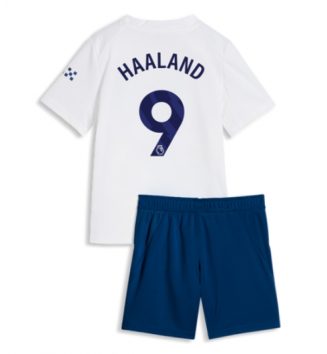 Manchester City Erling Haaland #9 Derde tenue Kids 2026-27 Voetbalshirt Korte Mouw + Shorts