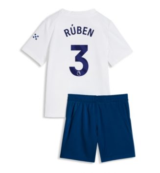 Manchester City Ruben Dias #3 Derde tenue Kids 2026-27 Voetbalshirt Korte Mouw + Shorts