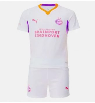 PSV Eindhoven Uit tenue Kids 2026-27 Voetbalshirt Korte Mouw + Shorts PSV Eindhoven Uit tenue Kids 2026-27 Voetbalshirt Korte Mouw + Shorts