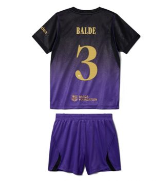 Barcelona Alejandro Balde #3 Uit tenue Kids 2026-27 Voetbalshirt Korte Mouw + Shorts Barcelona Alejandro Balde #3 Uit tenue Kids 2026-27 Voetbalshirt Korte Mouw + Shorts