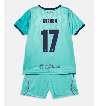Barcelona Anthony Gordon #17 Derde tenue Kids 2026-27 Voetbalshirt Korte Mouw + Shorts