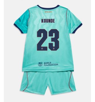 Barcelona Jules Kounde #23 Derde tenue Kids 2026-27 Voetbalshirt Korte Mouw + Shorts