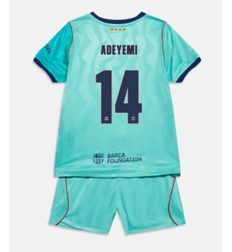 Barcelona Karim Adeyemi #14 Derde tenue Kids 2026-27 Voetbalshirt Korte Mouw + Shorts Barcelona Karim Adeyemi #14 Derde tenue Kids 2026-27 Voetbalshirt Korte Mouw + Shorts