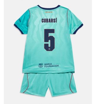 Barcelona Pau Cubarsi #5 Derde tenue Kids 2026-27 Voetbalshirt Korte Mouw + Shorts Barcelona Pau Cubarsi #5 Derde tenue Kids 2026-27 Voetbalshirt Korte Mouw + Shorts