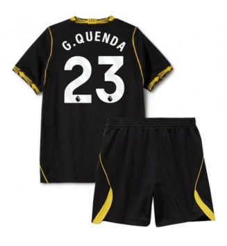 Chelsea Geovany Quenda #23 Uit tenue Kids 2026-27 Voetbalshirt Korte Mouw + Shorts