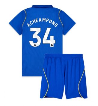 Chelsea Josh Acheampong #34 Thuis tenue Kids 2026-27 Voetbalshirt Korte Mouw + Shorts