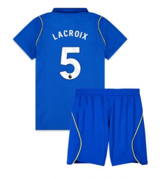 Chelsea Maxence Lacroix #5 Thuis tenue Kids 2026-27 Voetbalshirt Korte Mouw + Shorts
