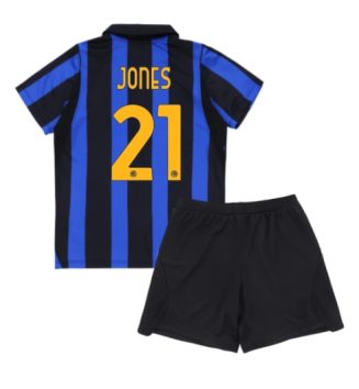 Inter Milan Curtis Jones #21 Thuis tenue Kids 2026-27 Voetbalshirt Korte Mouw + Shorts