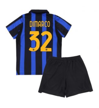 Inter Milan Federico Dimarco #32 Thuis tenue Kids 2026-27 Voetbalshirt Korte Mouw + Shorts