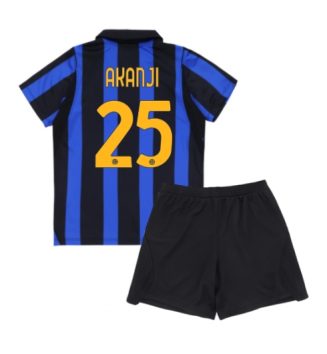Inter Milan Manuel Akanji #25 Thuis tenue Kids 2026-27 Voetbalshirt Korte Mouw + Shorts