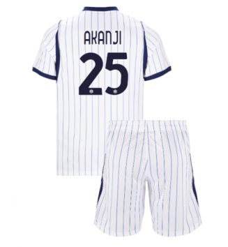 Inter Milan Manuel Akanji #25 Uit tenue Kids 2026-27 Voetbalshirt Korte Mouw + Shorts