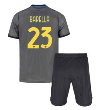 Inter Milan Nicolo Barella #23 Derde tenue Kids 2026-27 Voetbalshirt Korte Mouw + Shorts Inter Milan Nicolo Barella #23 Derde tenue Kids 2026-27 Voetbalshirt Korte Mouw + Shorts