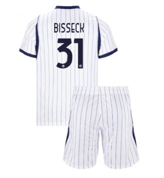 Inter Milan Yann Bisseck #31 Uit tenue Kids 2026-27 Voetbalshirt Korte Mouw + Shorts
