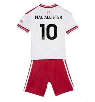 Liverpool Alexis Mac Allister #10 Uit tenue Kids 2026-27 Voetbalshirt Korte Mouw + Shorts Liverpool Alexis Mac Allister #10 Uit tenue Kids 2026-27 Voetbalshirt Korte Mouw + Shorts