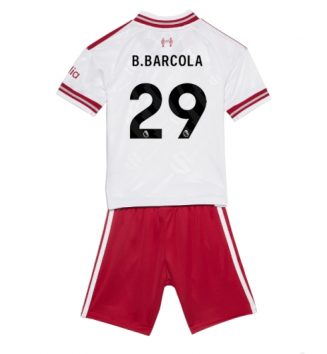 Liverpool Bradley Barcola #29 Uit tenue Kids 2026-27 Voetbalshirt Korte Mouw + Shorts Liverpool Bradley Barcola #29 Uit tenue Kids 2026-27 Voetbalshirt Korte Mouw + Shorts